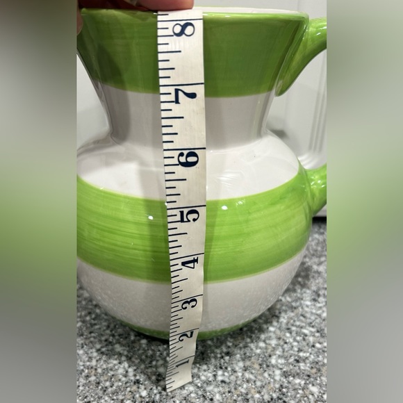 Green & White Decorative Pitcher - Picture 5 of 6